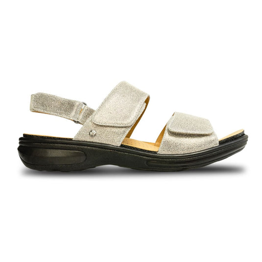 Revere Women's Como Back Strap Sandals Gold Wash