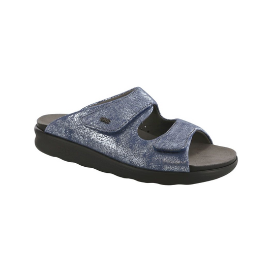 SAS Women's Cozy Slide Sandals Silver Blue