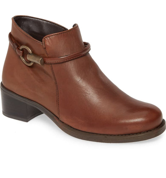 David Tate Women's Miller Bootie Luggage Leather