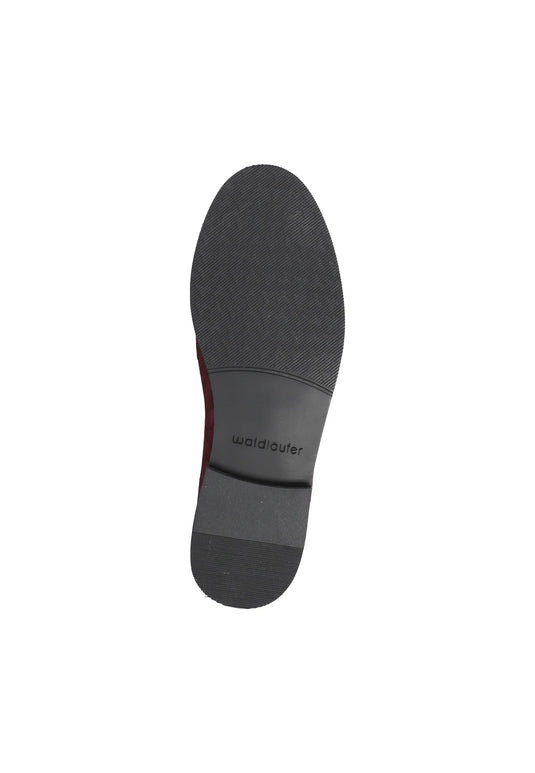 Waldlaufer Women's H-Aria Low-Top Shoe Bordo
