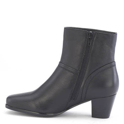 David Tate Women's Model Bootie Black Leather