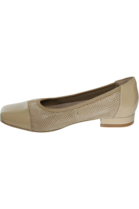 David Tate Women's Amiya II Pump - Taupe Suede Patent
