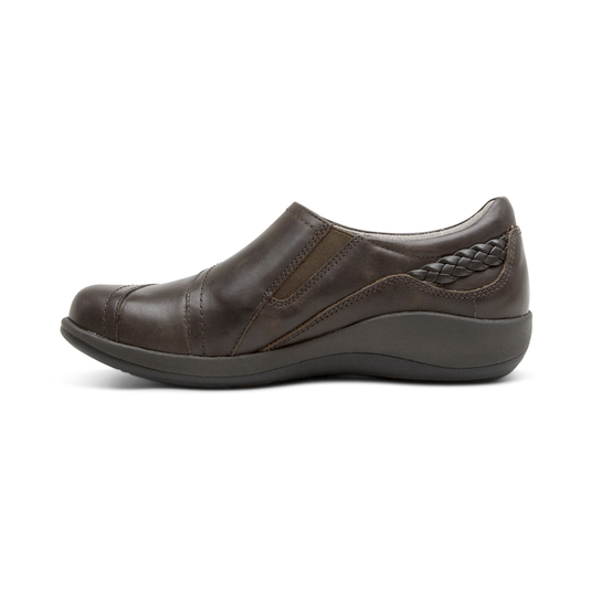 Aetrex Women's Karina Monk Strap Shoes Iron