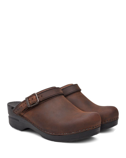 Dansko Ingrid Clogs Antique Brown Oiled