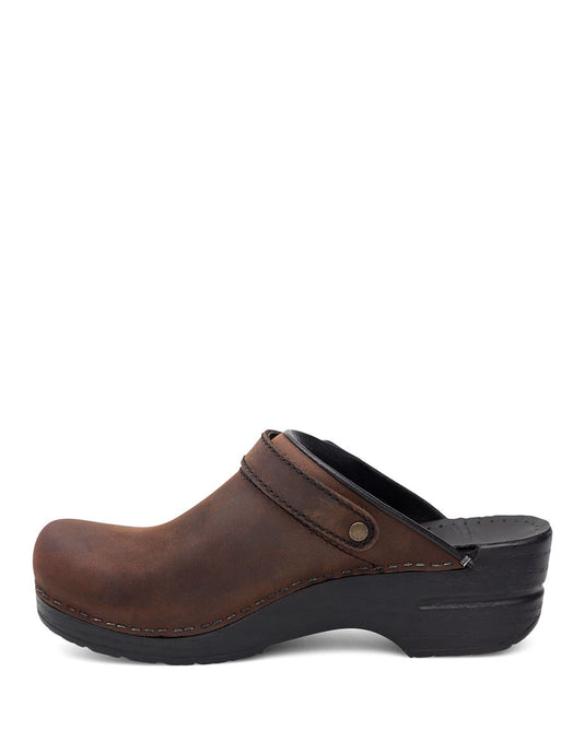 Dansko Ingrid Clogs Antique Brown Oiled