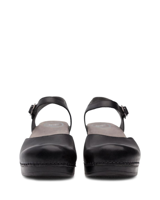 Dansko Sam Sandals Black Soft Full Grain