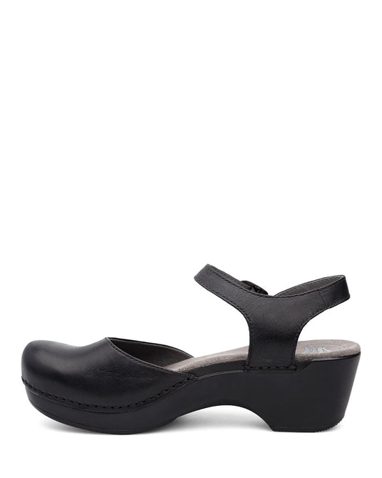 Dansko Sam Sandals Black Soft Full Grain