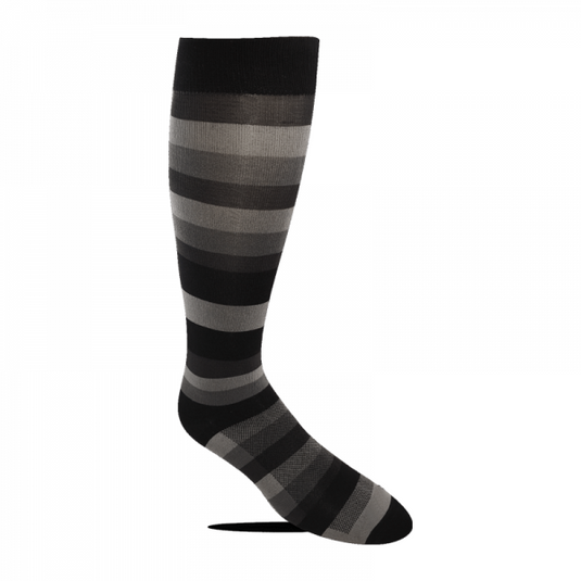 Max Coolman Men’s Dress Socks Black Stripe