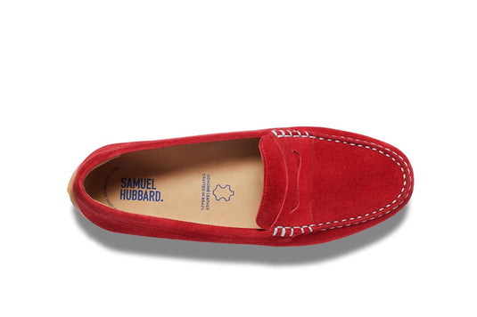 Samuel Hubbard Women's Free Spirit for her Red Flag Suede