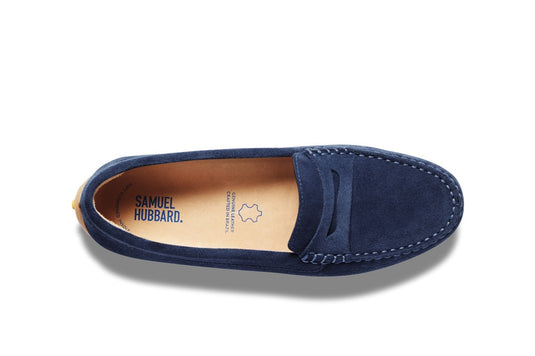 Samuel Hubbard Women's Free Spirit for her Stonewashed Blue Suede