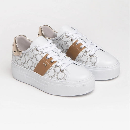 NeroGiardini Women's Leather Sneaker Skipper Bianco