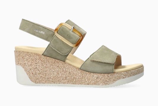 Mephisto Women's Giulia Wedge Sandals KAKI
