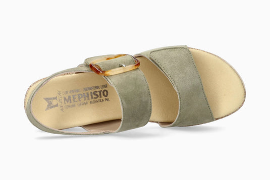 Mephisto Women's Giulia Wedge Sandals KAKI
