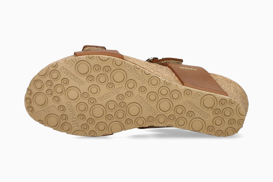 Mephisto Women's Lissandra Wedge Sandals Camel