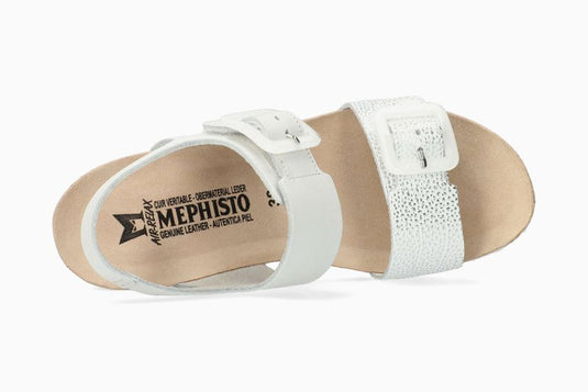 Mephisto Women's Lissia Wedge Sandals White