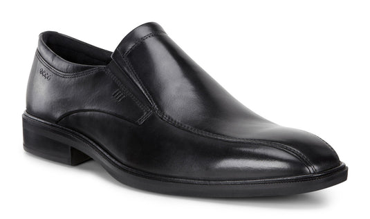 Ecco Men's Illinois Bike Toe Slip-on Dress Shoe Black