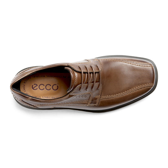 Ecco Men's Helsinki Bike Toe Lace Dress Shoe Cocoa Brown