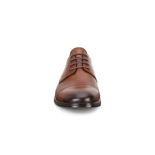 Ecco Men's Melbourne Tie Oxford Dress Shoe Cocoa Brown