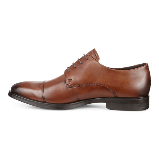 Ecco Men's Melbourne Tie Oxford Dress Shoe Cocoa Brown