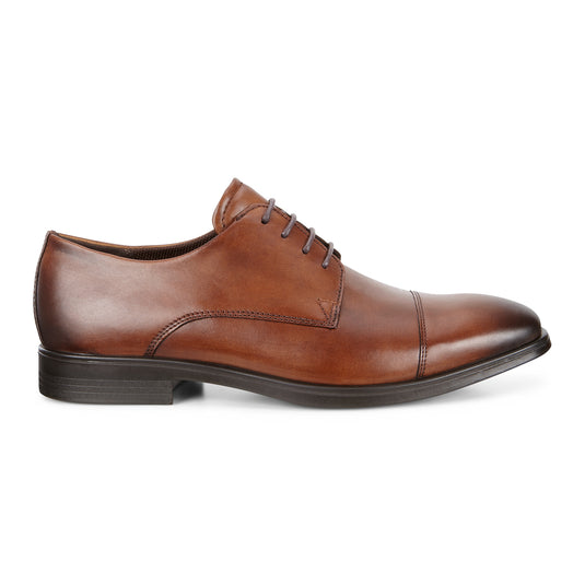 Ecco Men's Melbourne Tie Oxford Dress Shoe Cocoa Brown