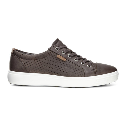 Ecco Men's Soft 7 Perf Lace Sneakers Coffee