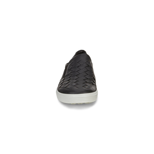 Ecco Women's Soft 7 Woven Slip-On Black