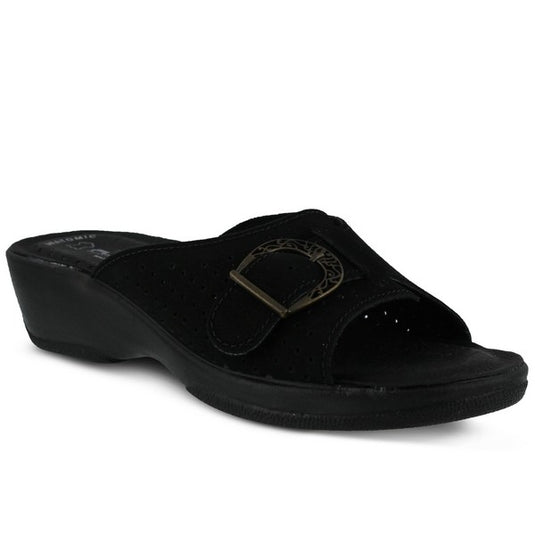 Spring Step Flexus Women's Edella Slide Sandal Black