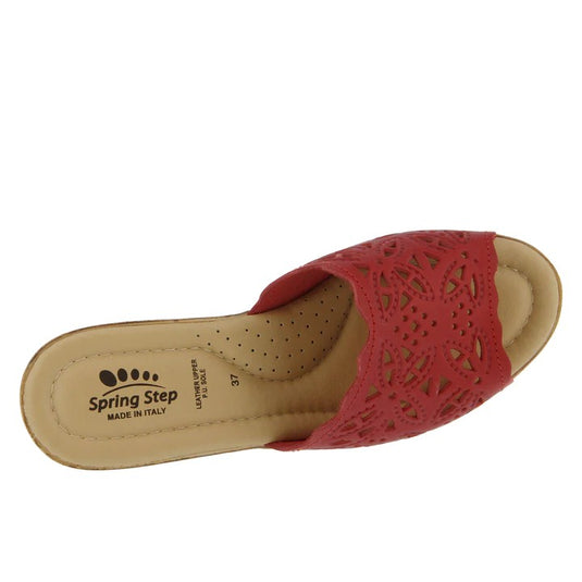 Spring Step Women's Estella-R Slide Sandal Red