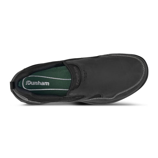 Dunham Men's Cloud Plus Waterproof Slip-On Shoe Black leather