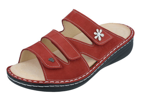 Finn Comfort Women's Grenada Soft Sandals Red