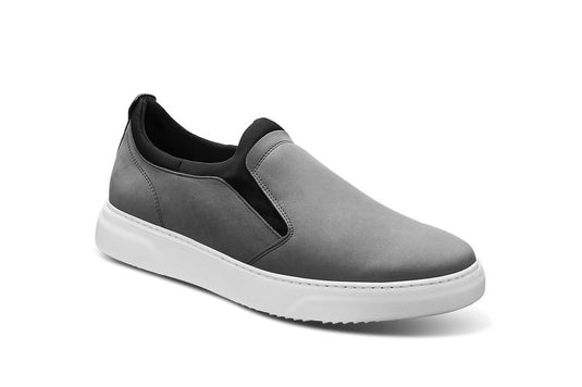 Samuel Hubbard Men's Flight Slip-On Light Grey Nubuck / White Sole