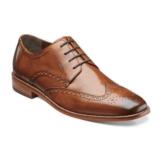 Florsheim Men's Castellano Wingtip Oxford Saddle Tan Leather