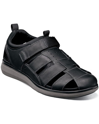 Florsheim Men's Sandal Venture Fisherman Black