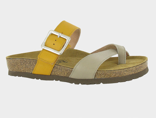 Naot Women's Fresno Sandals Soft Beige Lthr/Marigold Lthr