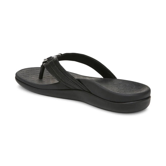 Vionic Women's Aloe Smooth Toe Post Sandal Black