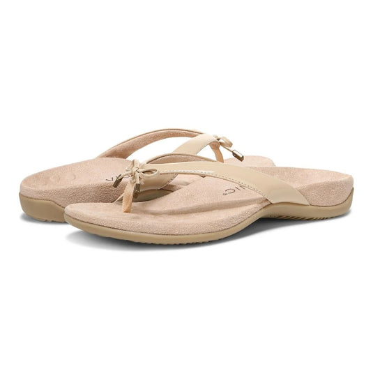 Vionic Women's Bella Toe Post Sandal Semolina