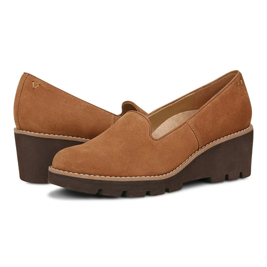 Vionic Women's Willa Wedge Toffee Suede