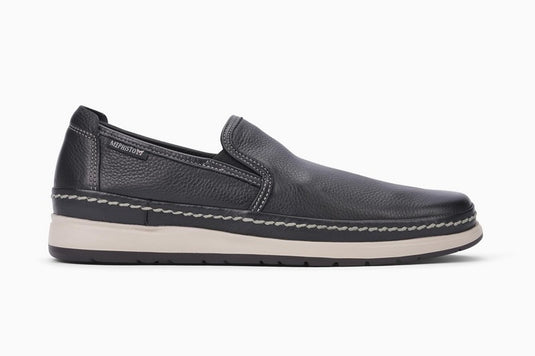 Mephisto Men's Hadrian Slip-On Black Leather