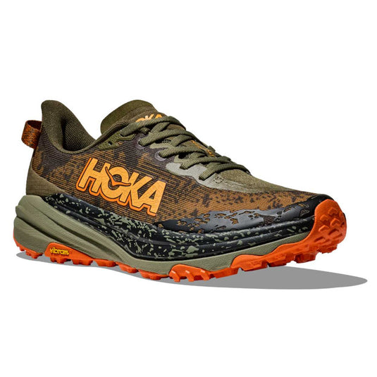 HOKA Men's Speedgoat 6 Trail Shoe Antique Olive/Squash