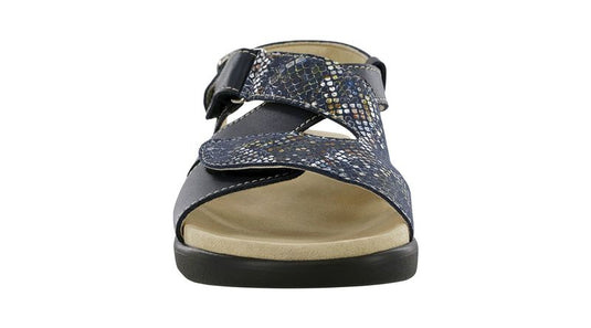 SAS Women's Huggy Comfort Sandals Navy/Multi Snake