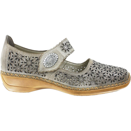 Rieker Women's Doris 41366-62 Closed Toe Sandal Taupe