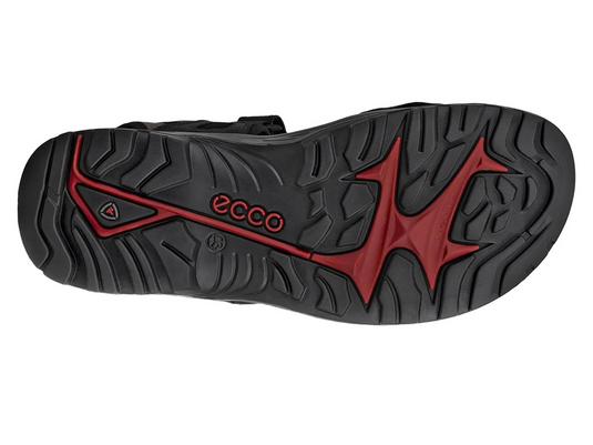 Ecco Men's Offroad Yucatan Sandals Black/Mole/Black