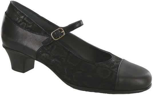 SAS Women's Isabel Mary Jane Pump Black/Snake