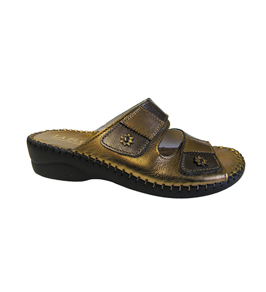 La Plume Women's Jessica Slide Bronze