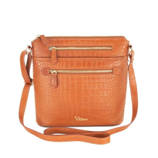 VA Smith Katie Leather Hand Bag Brown