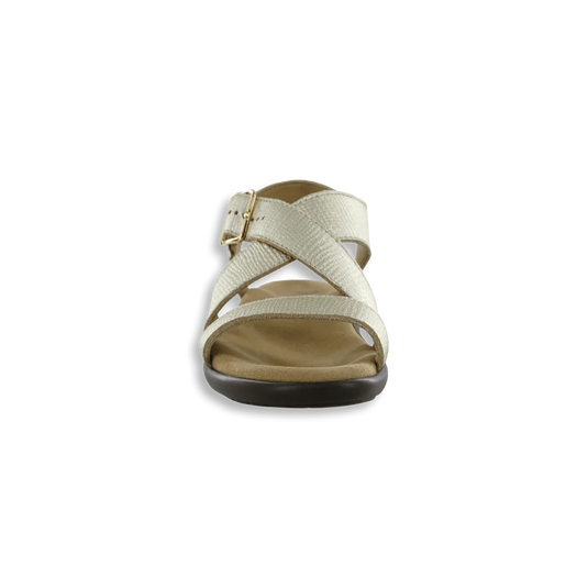 SAS Women's Laguna Strap Sandal Gold Linen