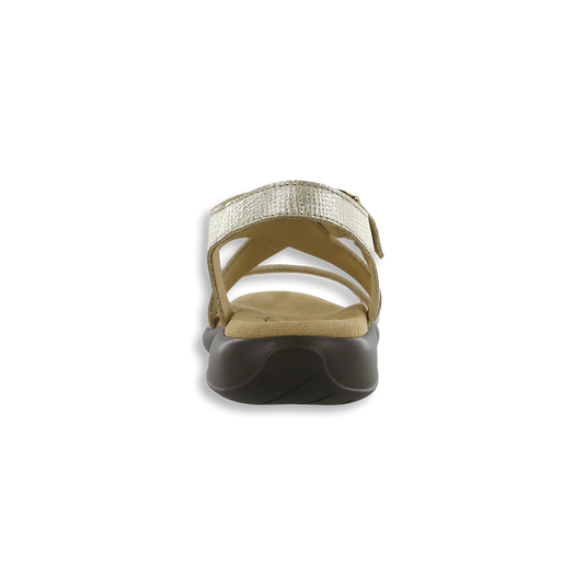 SAS Women's Laguna Strap Sandal Gold Linen
