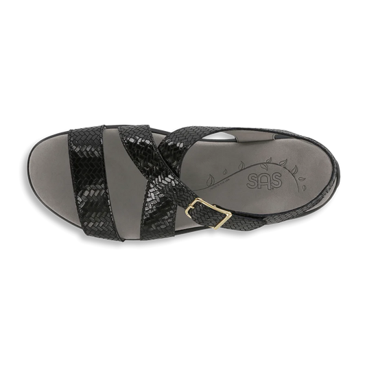 SAS Women's Laguna Strap Sandal Black