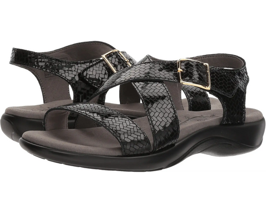 SAS Women's Laguna Strap Sandal Weave Nero