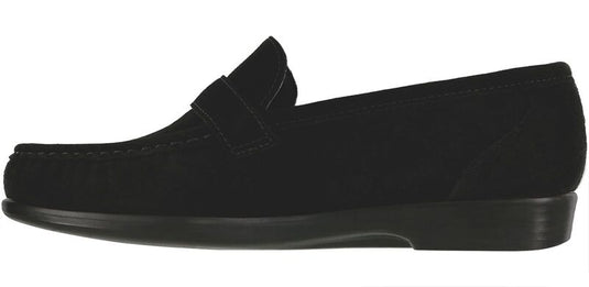 SAS Women's Lara Slip On Loafer Black Suede